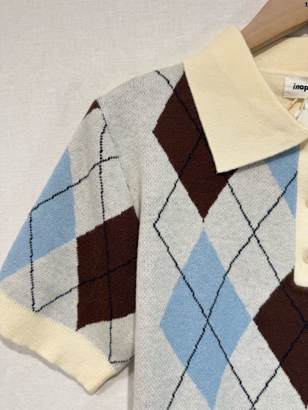 Sweter w romby 1039 - obrazek 2