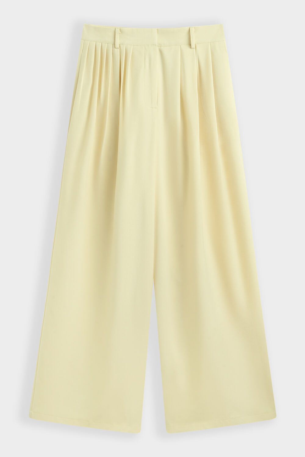 Eleganckie spodnie w kanarkowym kolorze