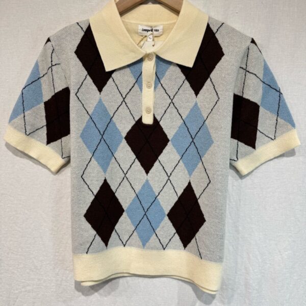 Sweter w romby 1039