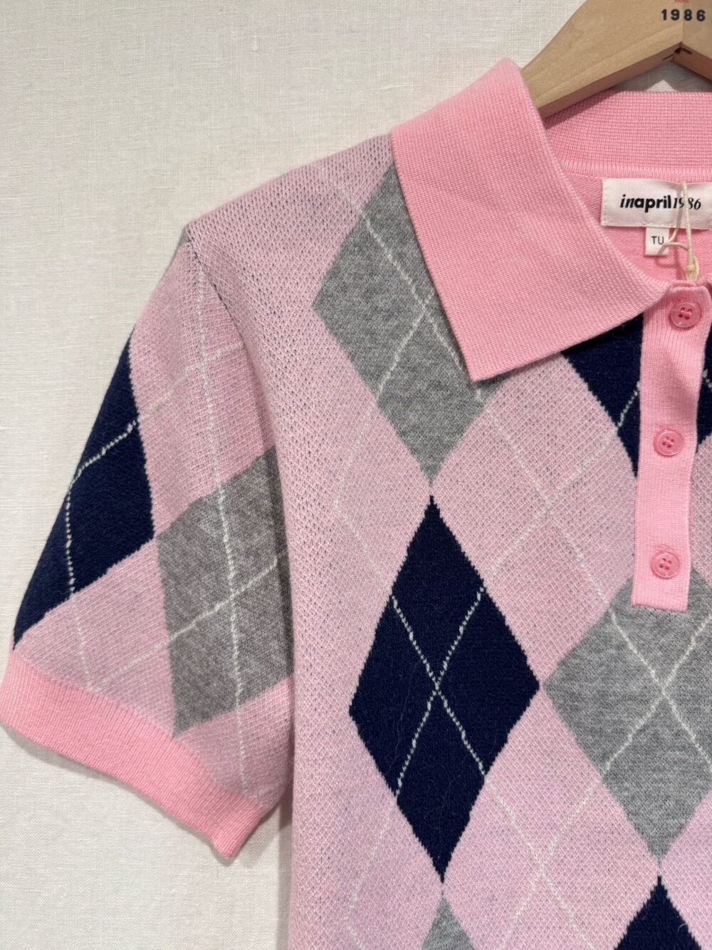 Sweter w romby 1039 - obrazek 2