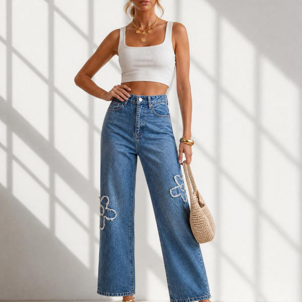 Spodnie jeans 5987